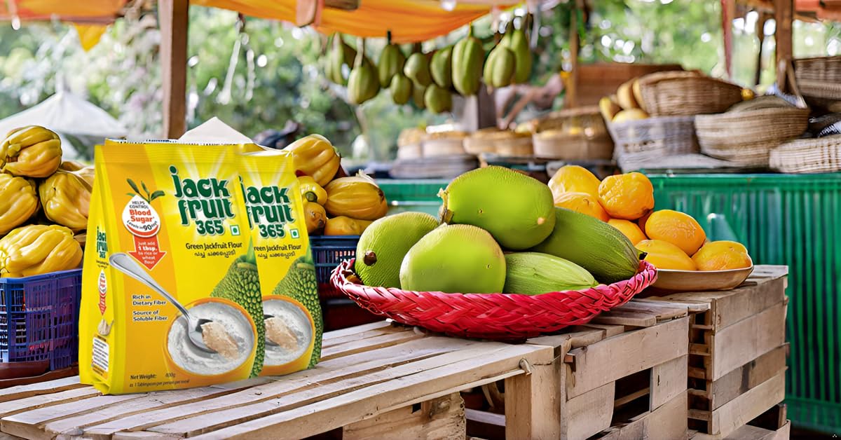 Generic Jackfruit Flour - Gluten Free, Vegan, Low Glycemic, Rich in Fiber - Pack of 2, 400g