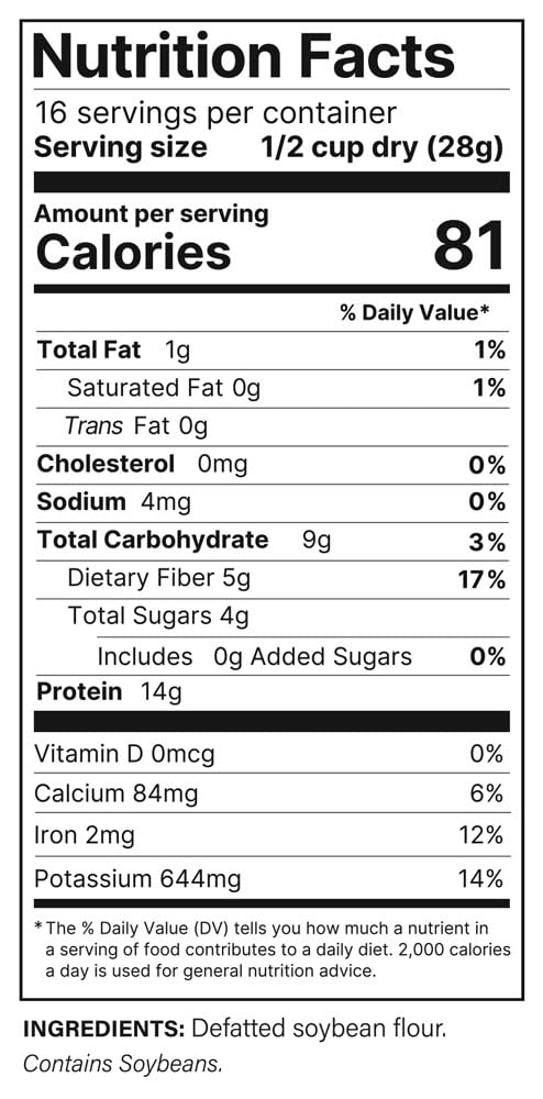 Plant Basics Hearty Plant Protein - Unflavored Chunks, 6 lb Bulk Bag, Non-GMO, Vegan, Gluten Free, Low Fat, Low Sodium