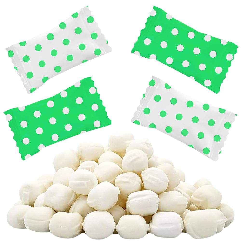 Fruidles Big Dots Buttermints, Mint Candies, After Dinner Mints, Butter Mint Candy, Fat-Free, Kosher Certified, Individually Wrapped (Green, 110 Pieces)