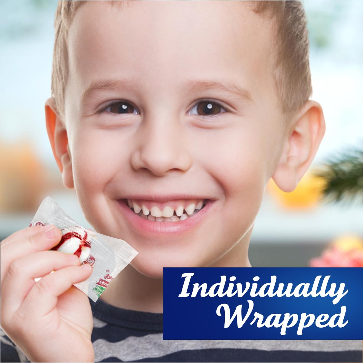 Soft Peppermint Balls, 2lb Bulk Individually Wrapped Mints, BobsFamous Refreshing Candy Puffs for Parties and Events