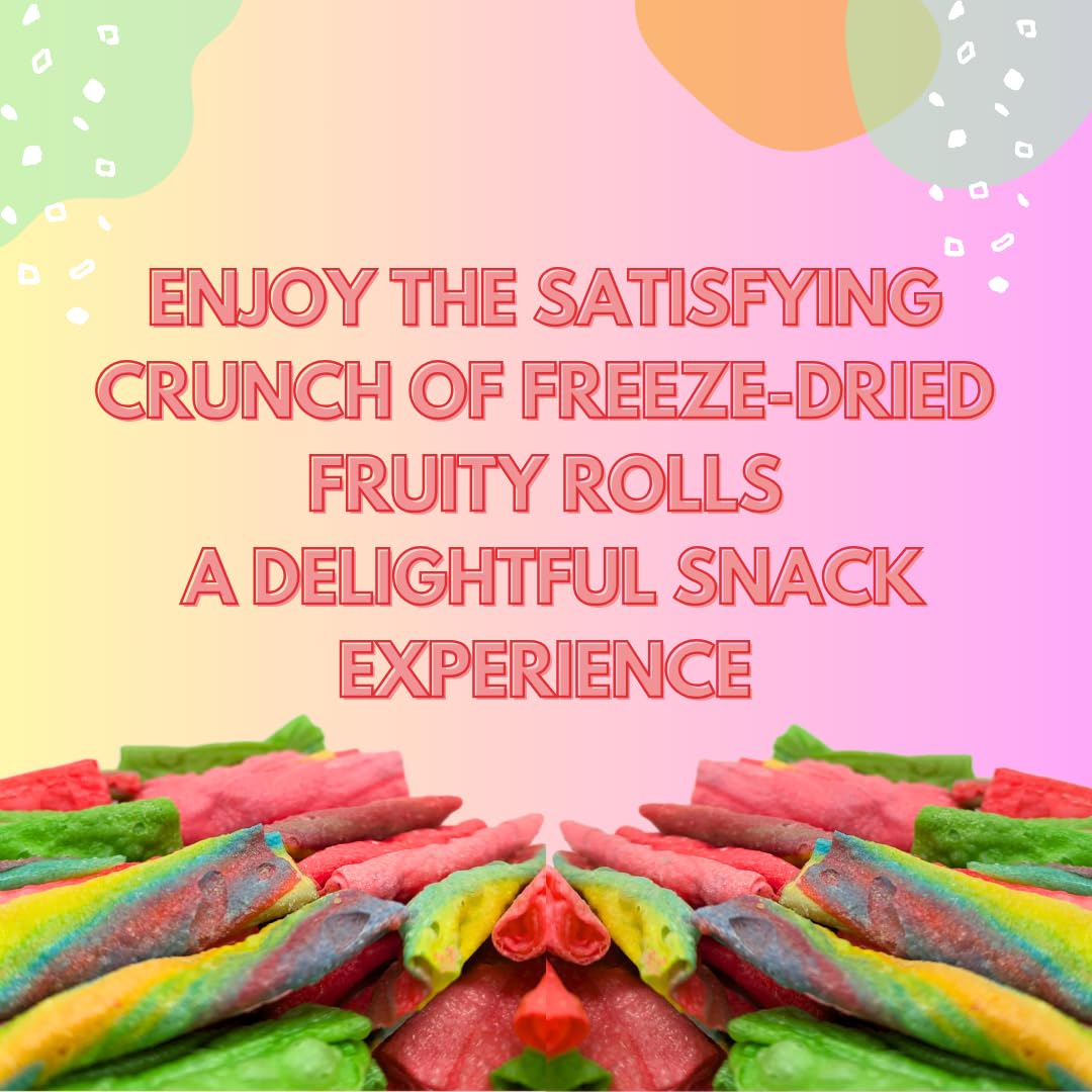 G-Box Freeze Dried Fruity Crunch Rolls Candy, Tiktok Trend Items, Freeze Dried Candy, Freeze Dried Strawberries, Delightful Crun