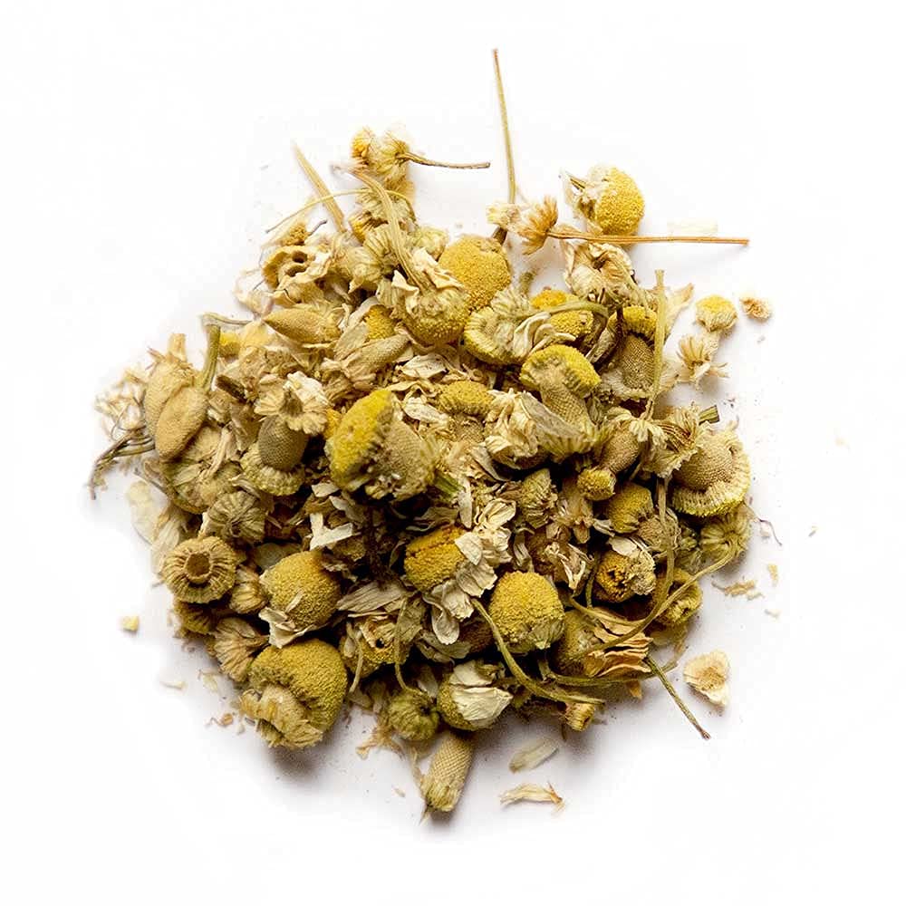 Organic Chamomile Whole Flower, Loose Leaf, Tea Leaves, 4oz (Packaging may vary)