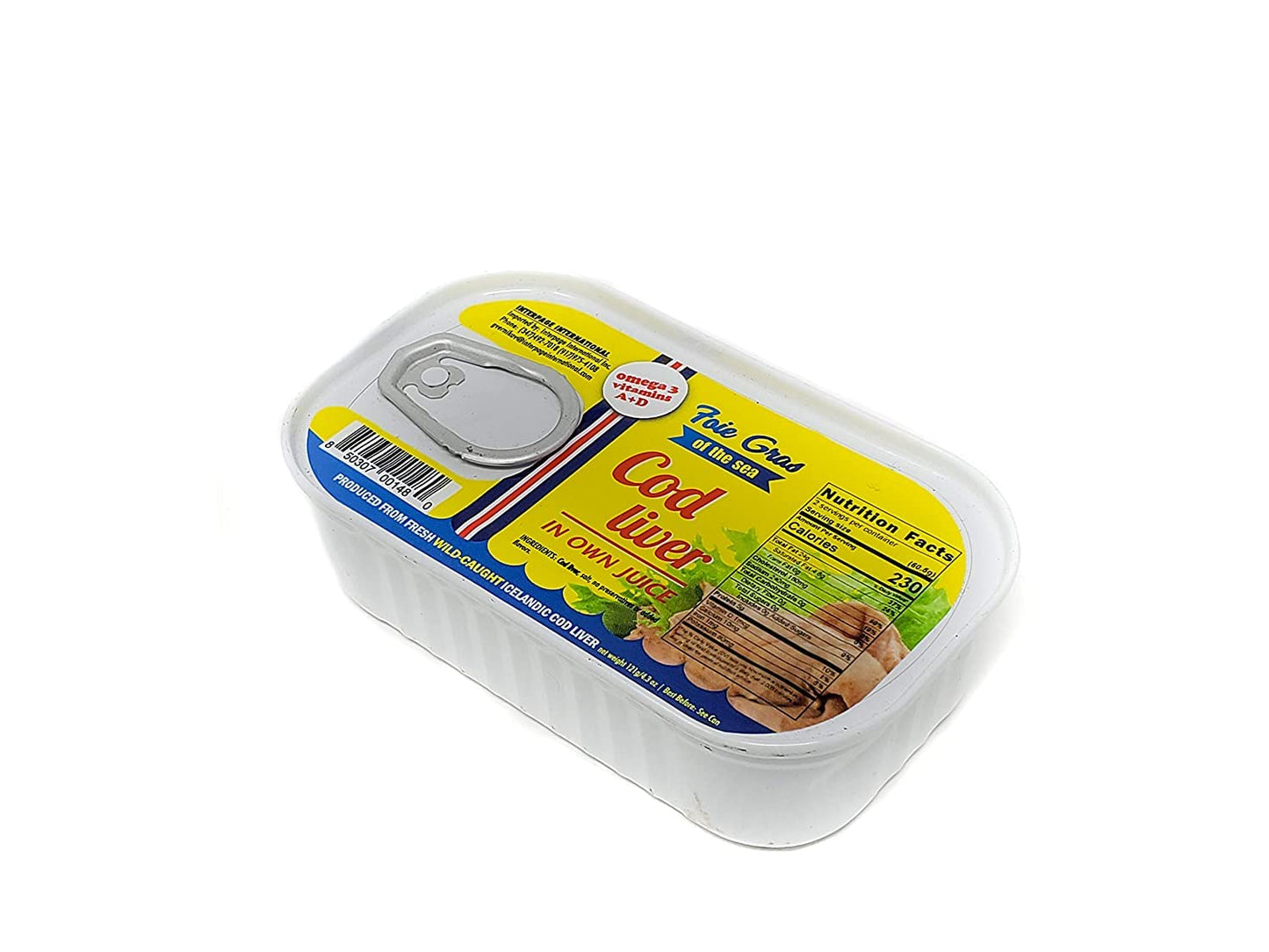 Cod Liver In Own Oil,4.3Oz,10 Pack
