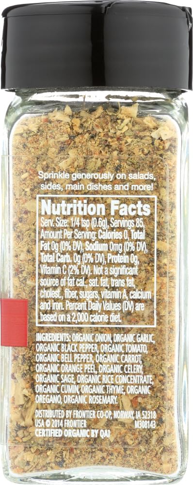 Simply Organic Spice Right Everyday Blends All-Purpose Salt-Free, Certified Organic | 1.8 oz | Pack of 6