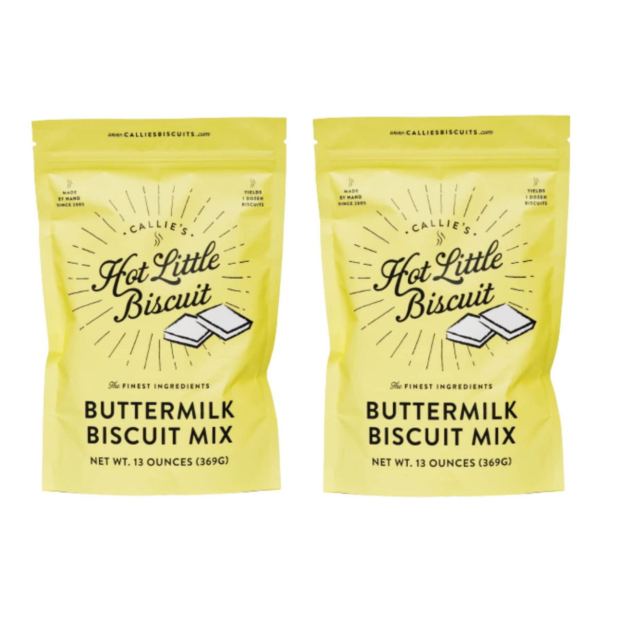 Callies Hot Little Biscuits | Buttermilk Biscuit Mix | Fast, Easy, Delicious | Southern Recipe | 2 Bags Of Biscuit Mix | 13Oz Pe