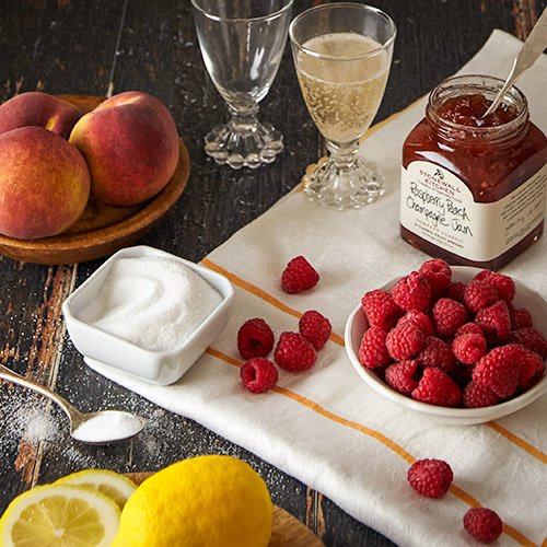 Stonewall Kitchen Raspberry Peach Champagne Jam, 12.5 Ounces, Red, Model 101303
