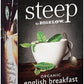 Steep By Bigelow Organic English Breakfast Tea, 20 Count Box