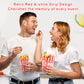 Zahaat Popcorn Bags, 1 OZ Red and White, Paper, Small, Bulk for Movie, Theater, Carnival Party
