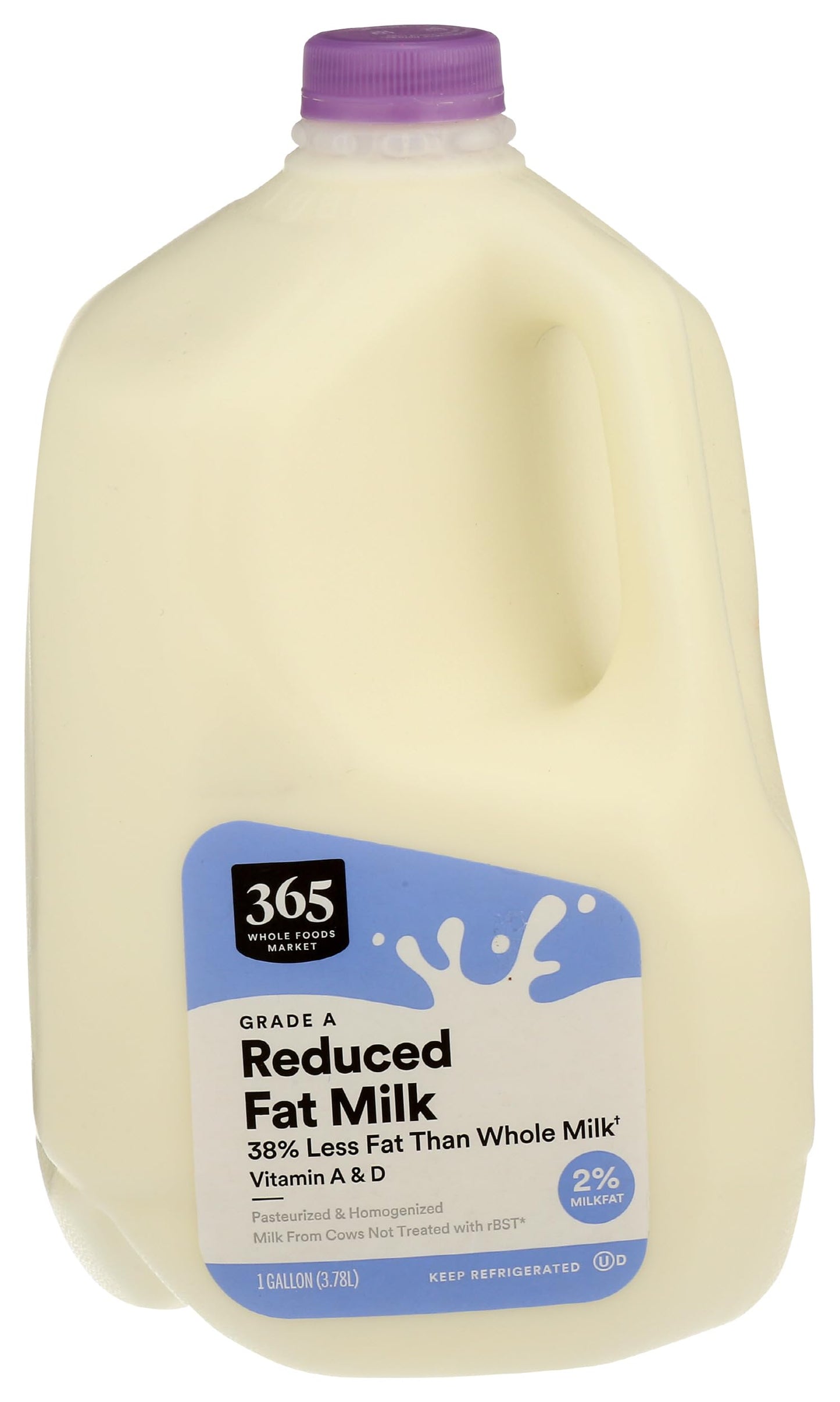365 Everyday Value, Reduced Fat Milk (2%), Gallon, 128 oz
