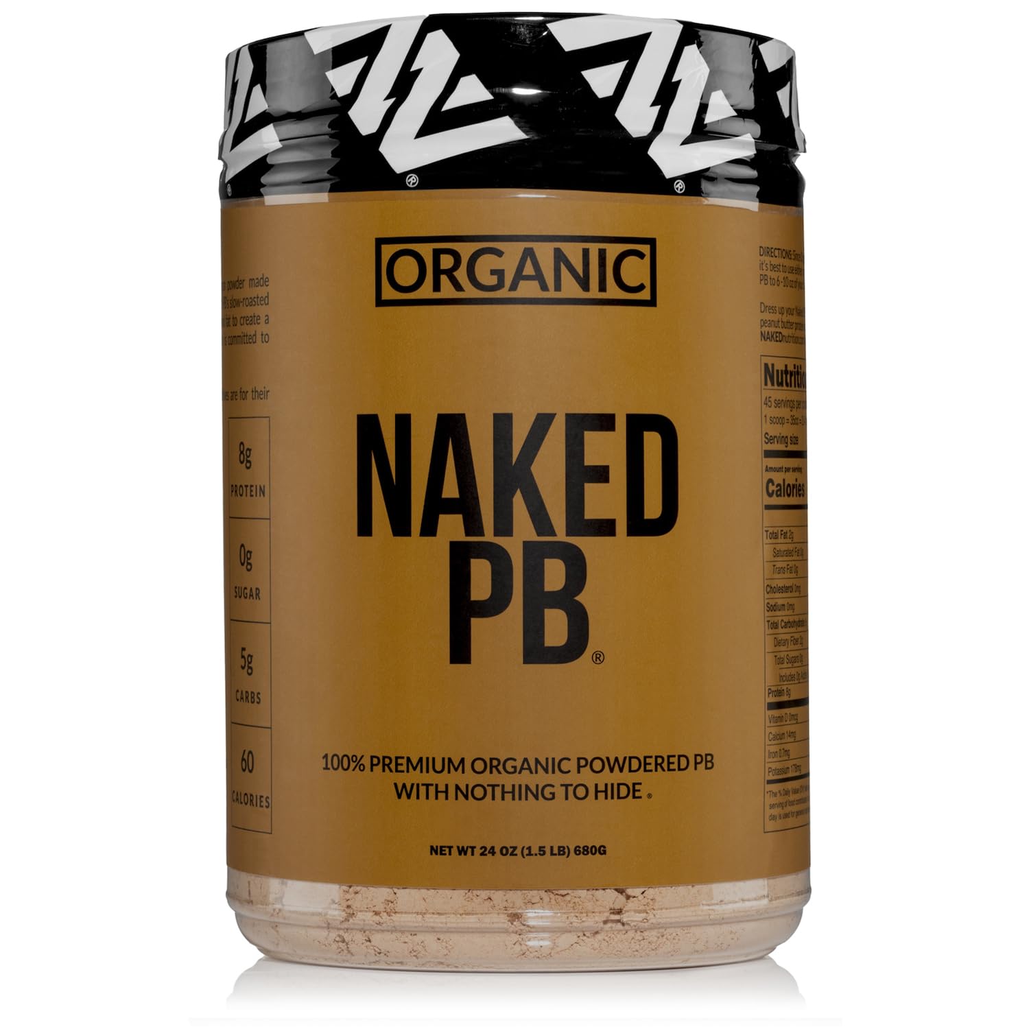 Organic Powdered Peanut Butter from US Farms  Bulk, Only 1 Ingredient  Roasted Peanuts, Vegan, No Additives, Preservative Free