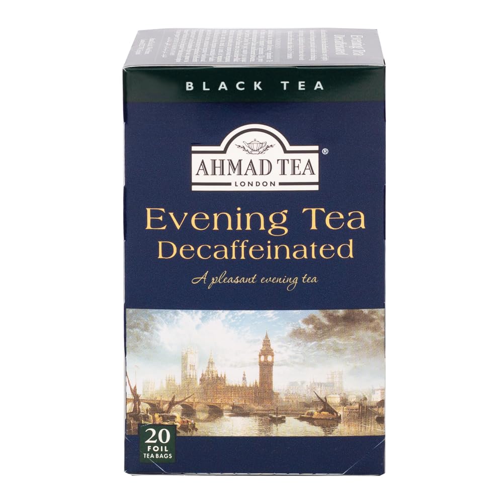Ahmad Tea Decaffeinated Black Tea Bags, 20 Count, Sugar-Free, Model 847