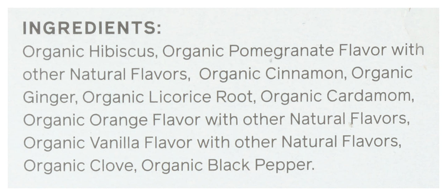 Allegro Tea Organic Hibiscus Spice Tea Bags - 20 Count, Herbal Infusion, Caffeine-Free