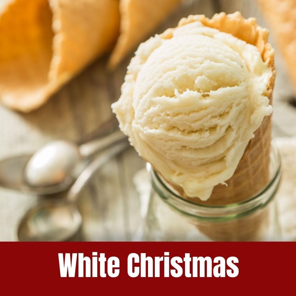 Door County Coffee White Christmas Flavored Coffee Whole Bean - 8oz Bag - Holiday Seasonal - Medium Roast - 100% Specialty Arabi