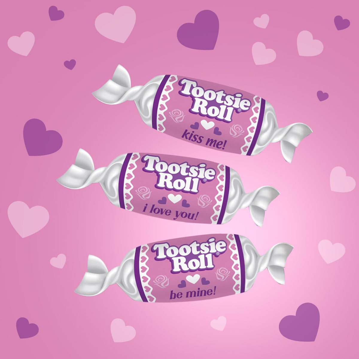 Toottsie Roll Midgees Valentine'S Candy 1 Pound - Individually Wrapped Candy Original Flavor, With Fun Messages On Every Wrapper
