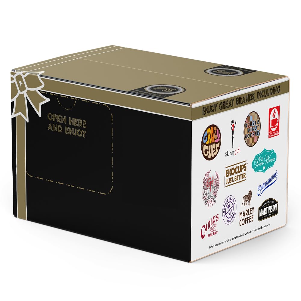 Perfect Samplers Hot Chocolate Pods for Keurig, 40 Count, Single Serve Cups