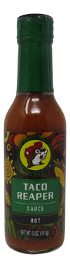 Buc-ees Gourmet Hot Sauce, Gluten Free, Non-GMO - Hot Taco Reaper Flavor - 5 Ounce Bottle