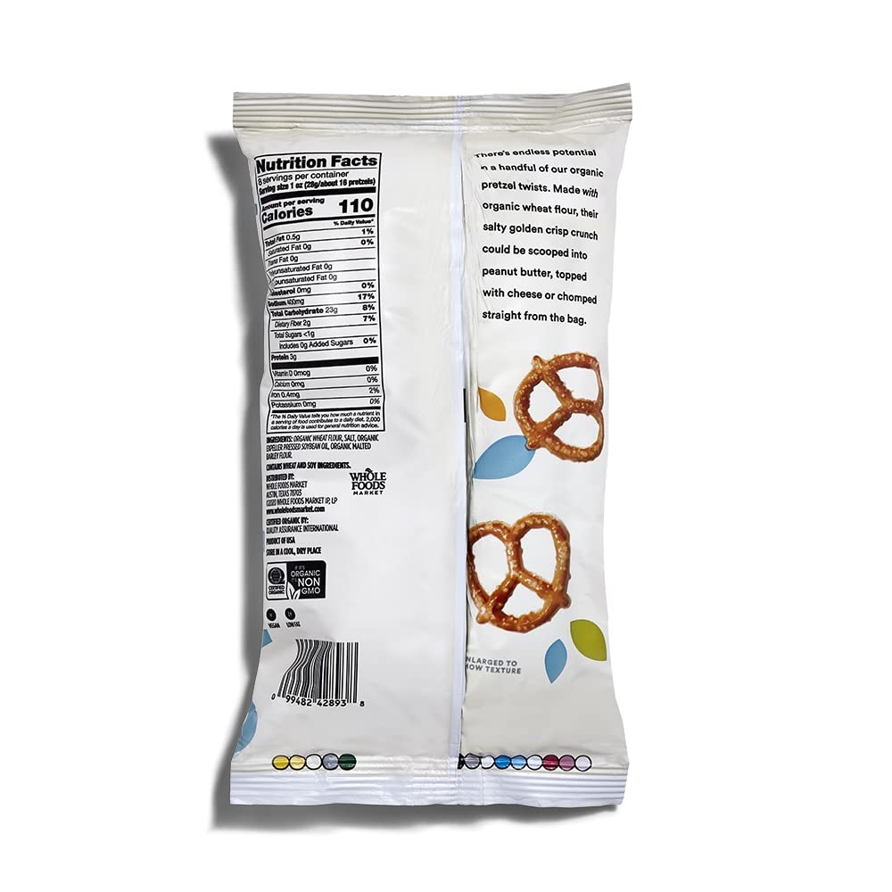 365 by Whole Foods Market, Organic Mini Pretzel Twists, 8 Ounce