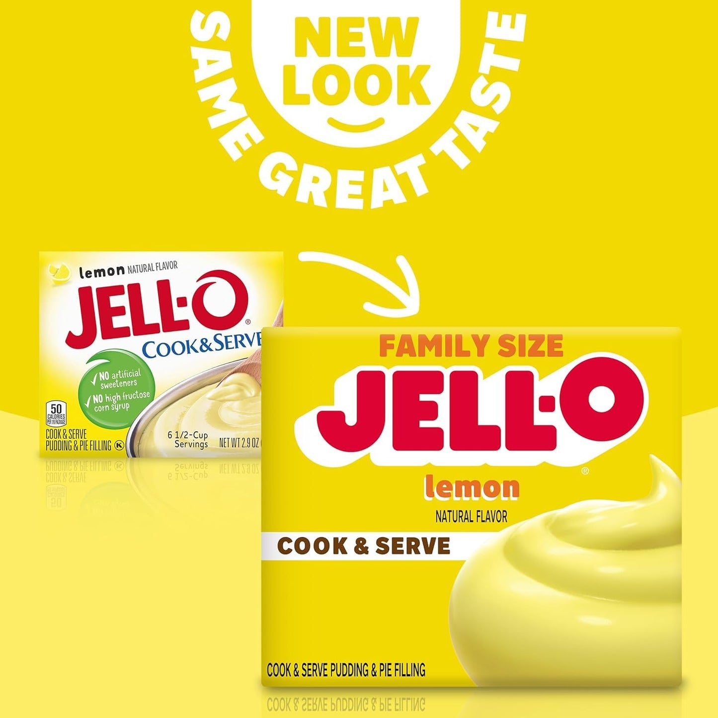 Jell-O Cook & Serve Lemon Pudding & Pie Filling, 4.3 oz, Pack of 8