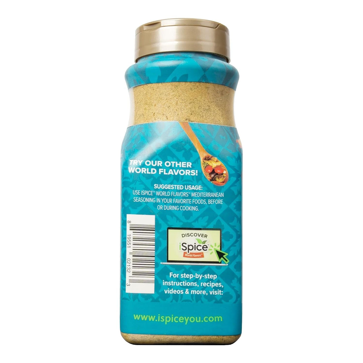 Ispice Blend | Mediterranean Seasoning | 16.01 Oz | Mixed Spice & Seasoning | Bulk Size | Halal | Kosher (Mediterranean)