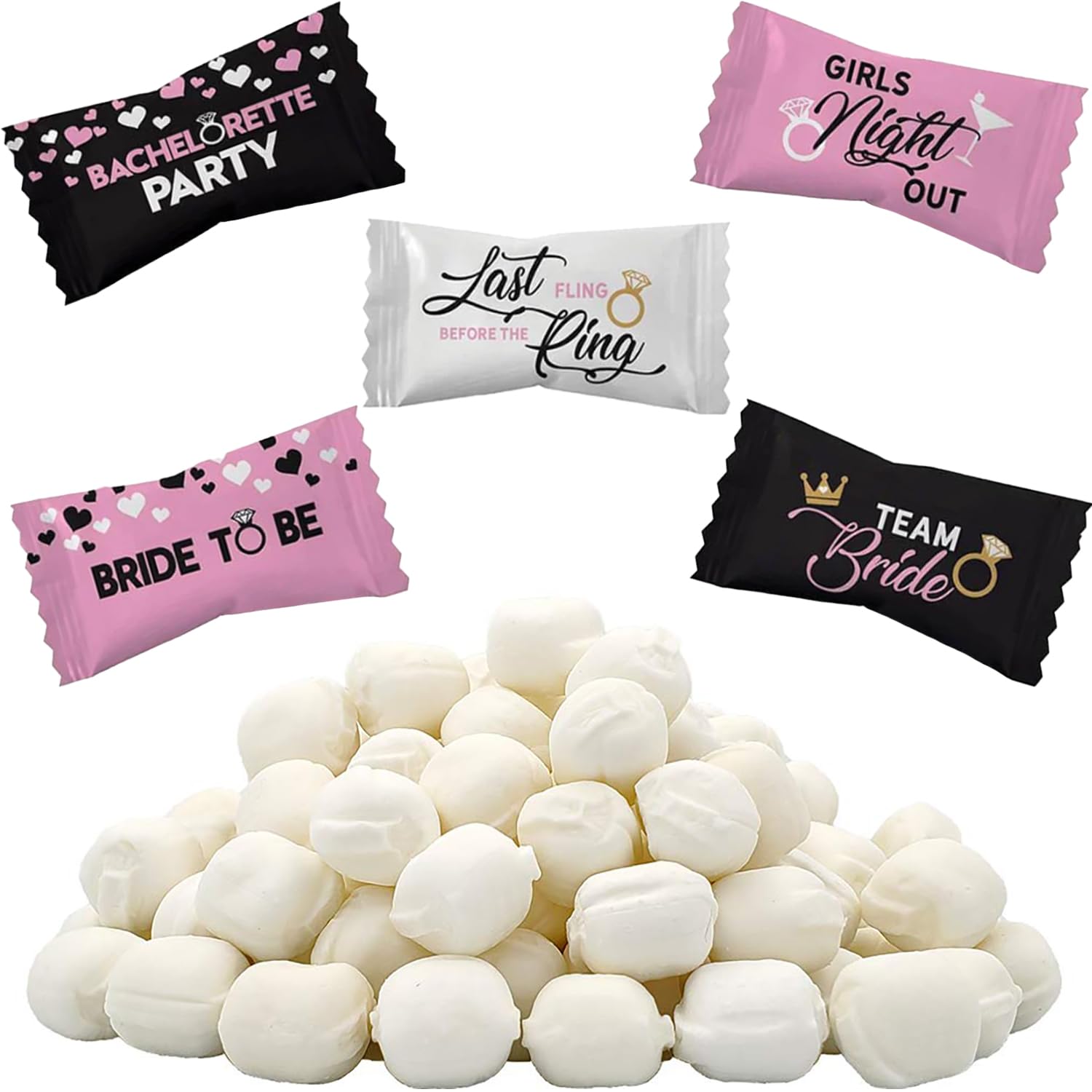 Fruidles Buttermints - Fat-Free Mint Candies, Kosher Certified, Individually Wrapped, 55 Count, White