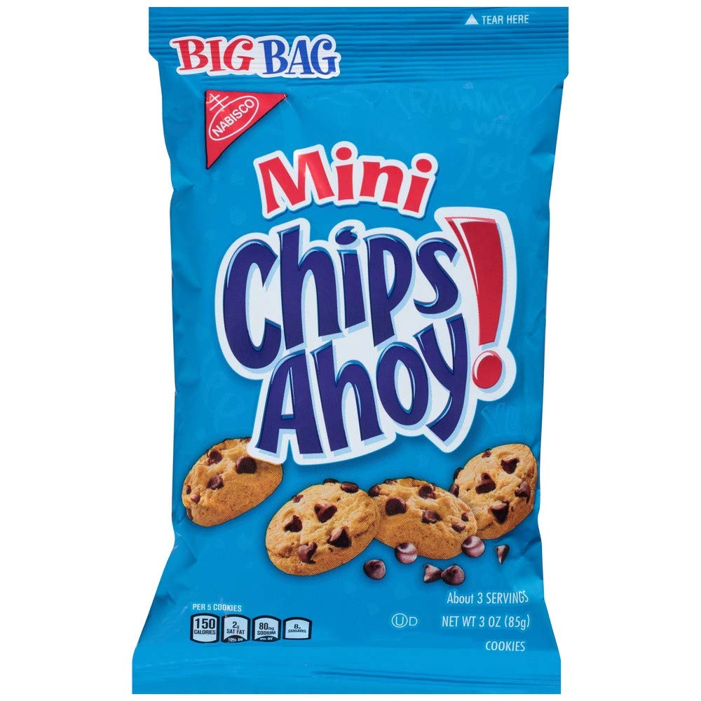 Chips Ahoy! Mini Chocolate Chip Cookies, 3-Ounce Bags (Pack of 12)