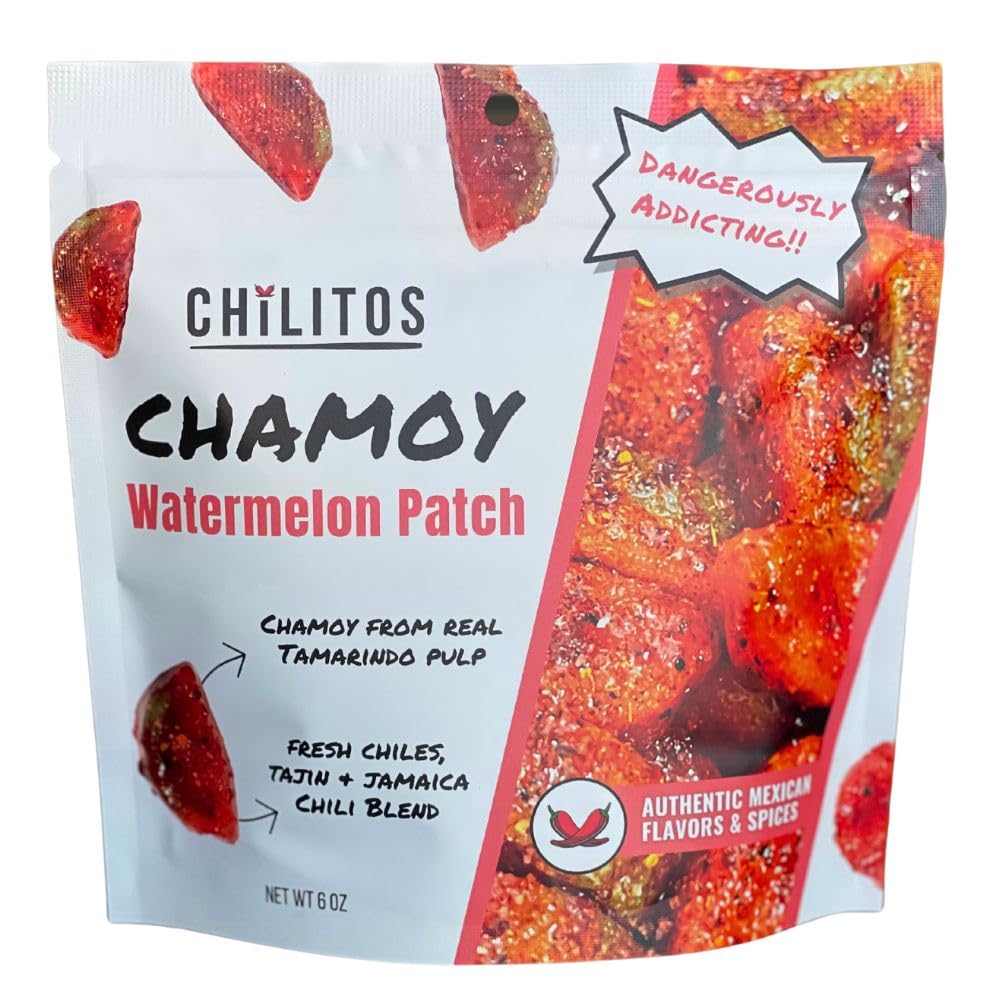 Chilitos Sweet, Sour & Spicy Chamoy Candy - 6 oz Bag, Authentic Mexican Gummy Candy, Watermelon Flavor