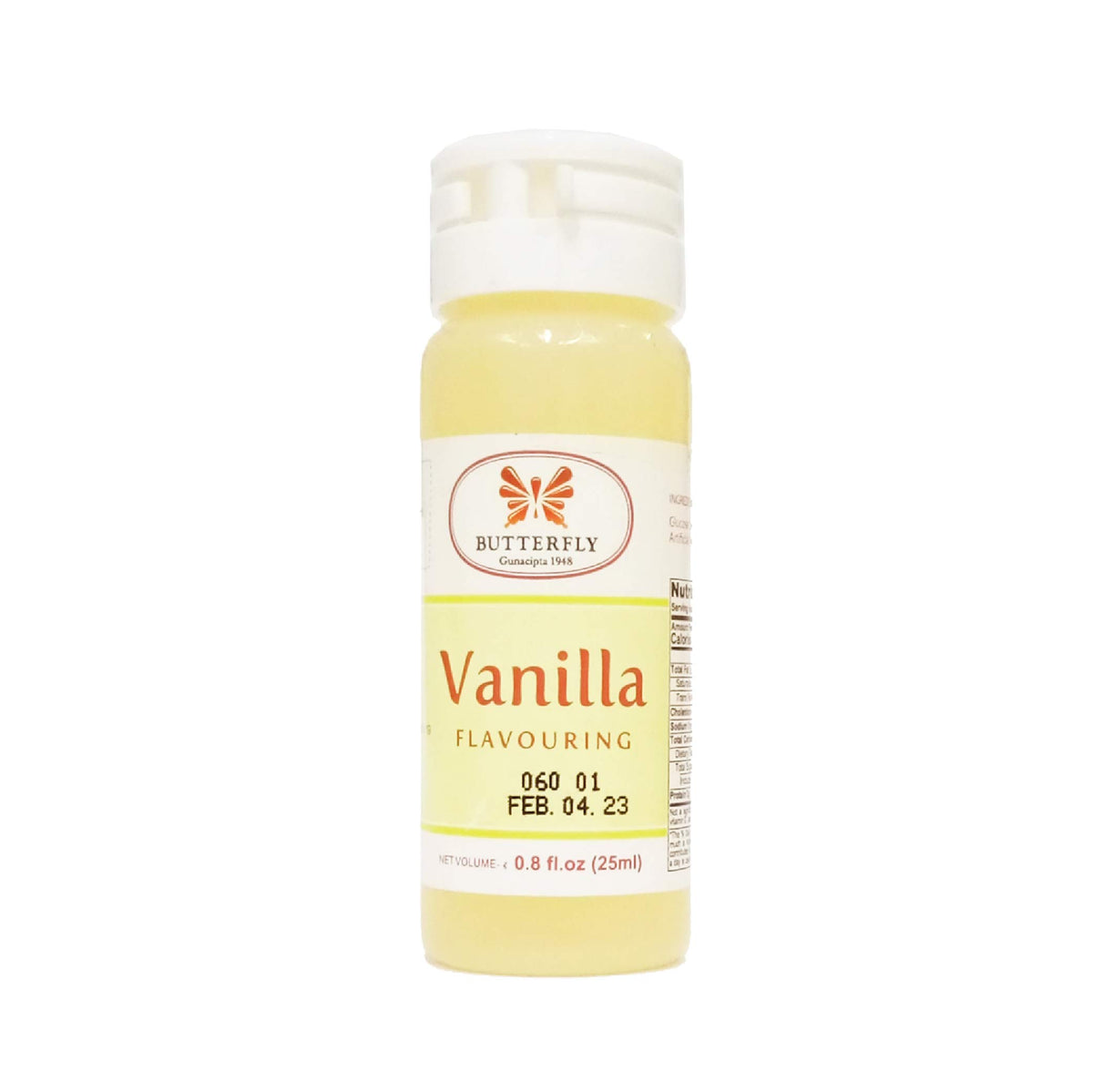 Jans Butterfly Flavoring Extract Paste, Vanilla, 25 ml (0.8 Fl Oz), Pack of 1