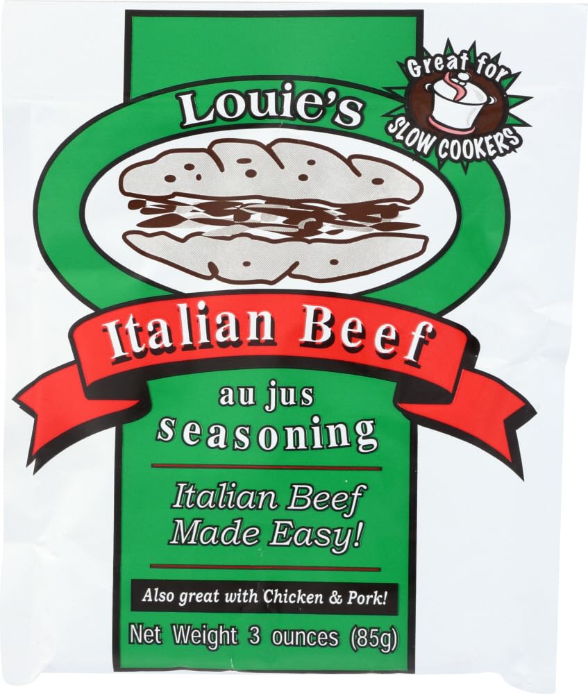 Louies Seasoning Italian Beef Au Jus Seasoning - 12 Packets (3 Ounce each)