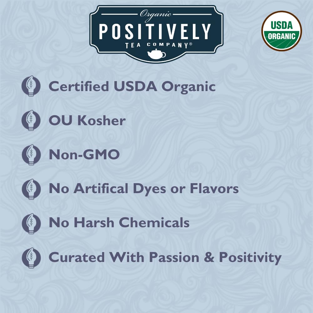Organic Positively Tea Company Açaí White Tea Loose Leaf 4 Ounce