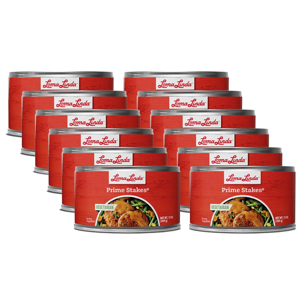 Loma Linda - Plant Based Meats (Loma Linda Prime Stakes (13 oz.), 12 Pack)