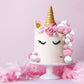 Jetec Mini Balloon Cake Topper Set, 66 Pieces, Foam and Faux Pearl, Pink and White for Birthday, Graduation, Baby Shower