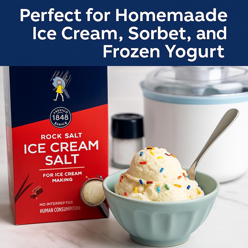 Generic Ice Cream Salt, 4 lb for Freezing & Homemade  , Ideal for Traditional Makers
