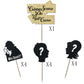 Kaoenla Cirme Scene Cake Topper- Horror Environment, Garden Decoration, Safe Place, Halloween Party, Horror Haunted House, Warni