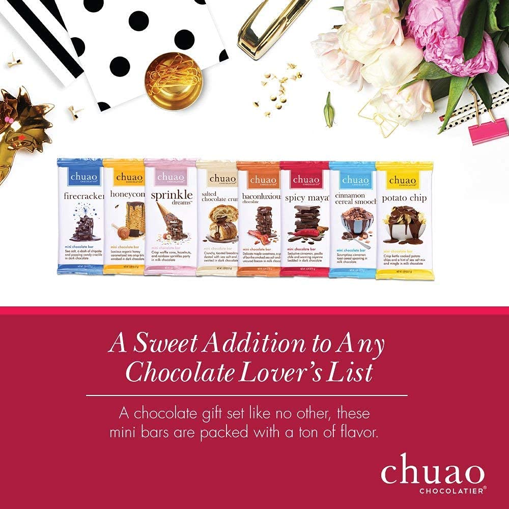 Chuao Chocolatier Hope, Joy & Gingerbread Milk Chocolate Bars | Gourmet Chocolate Honey Artisan European No Preservatives | For Gift Baskets, Christmas, Valentines Day, Gifts For Women, Men, Birthday, Thank You, Care Package | 3 Pack