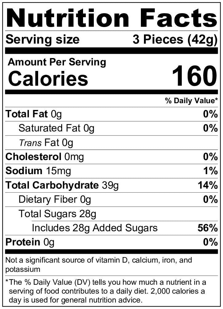Boston Fruit Slice Individually Wrapped Gourmet Gummy Candy 1lb Box (Orange)