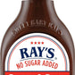 Sweet Baby Rays No Sugar Added Bbq Sauce - Sweet & Spicy Flavor, 18.5 Oz Bottle, Perfect For Grilling And Dipping - Pack Of 3 -