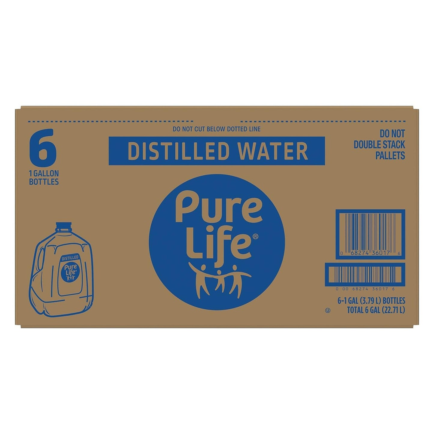 Pure Life Distilled Water, Kosher, 128 Fluid Ounce (Pack of 6)