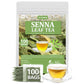 ULTHMOK Premium Senna Tea Bags, 100% Natural, Caffeine Free, 100 Count