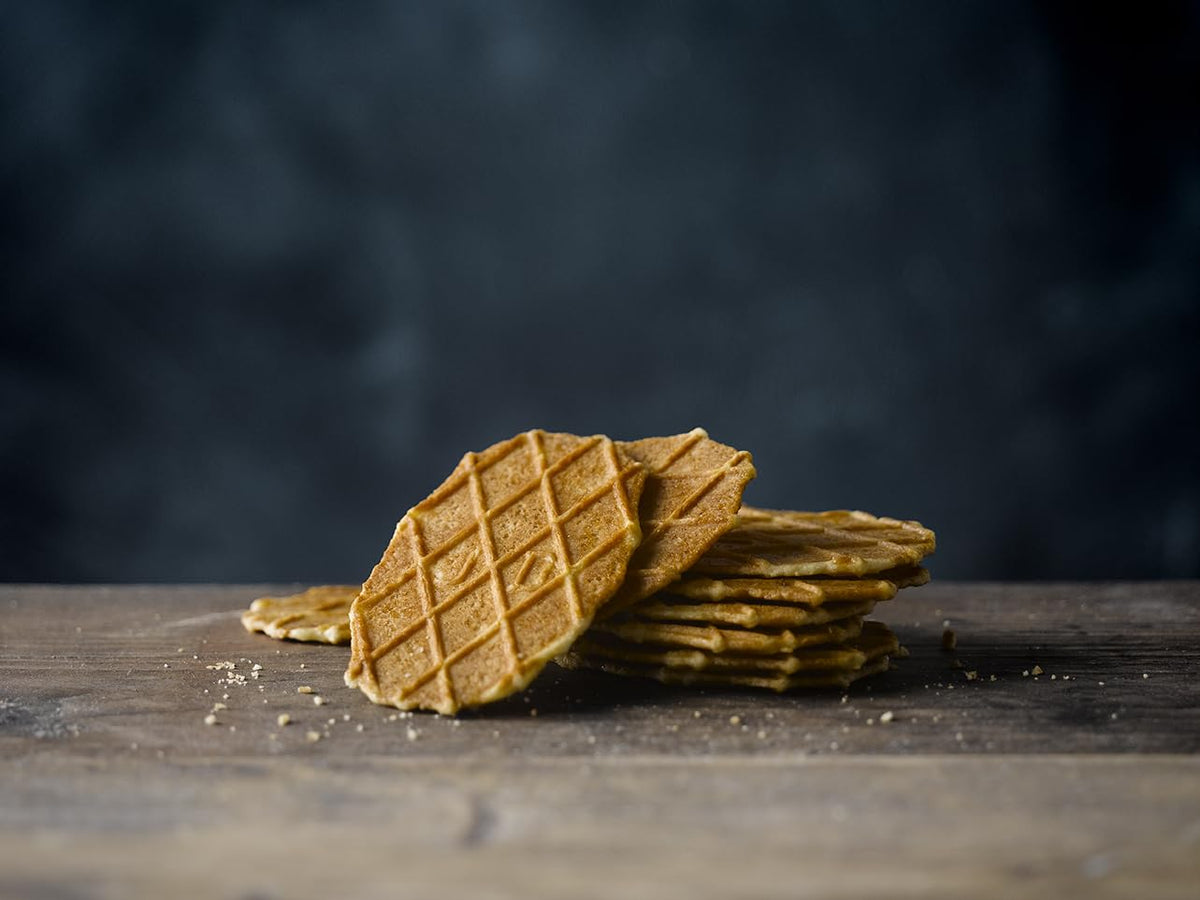 Jules Destrooper Butter Crisps - Caramelized Butter Biscuits, Kosher Dairy, Authentic Made In Belgium - 3.5Oz (Pack Of 12)
