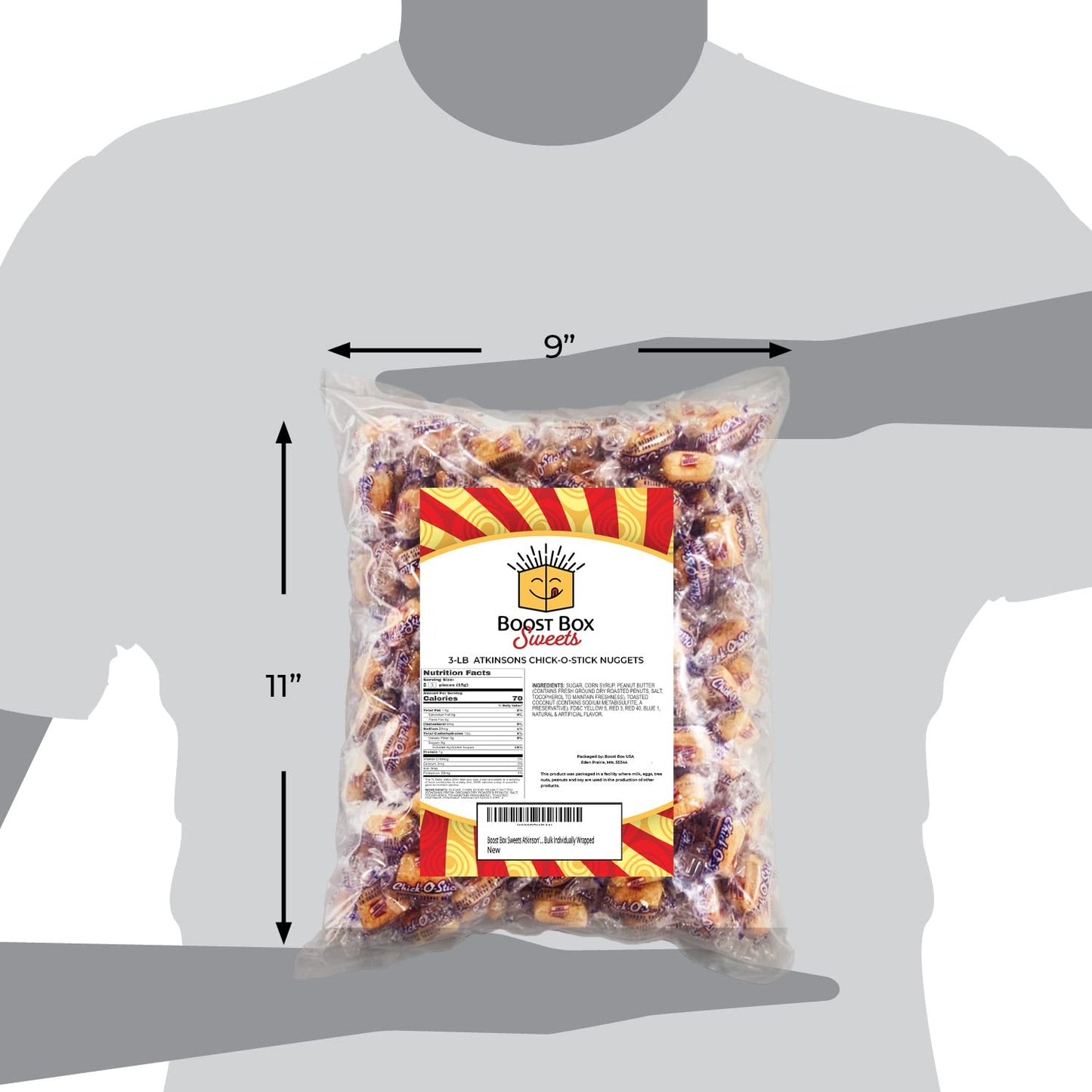 Atkinson'S Chick-O-Stick Bite Size Nuggets Bulk Individually Wrapped Candy (3 Pound)
