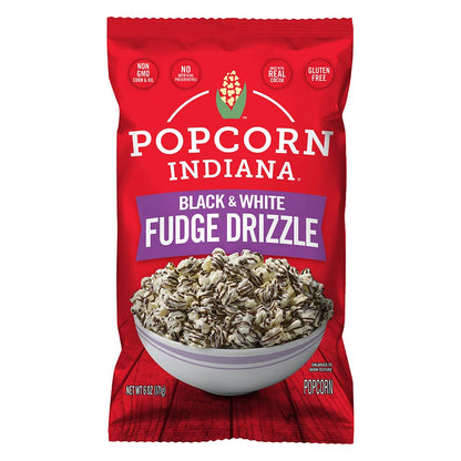 Popcorn Indiana Black & White Chocolate Drizzle (10 Count - 1.0 Oz Each)