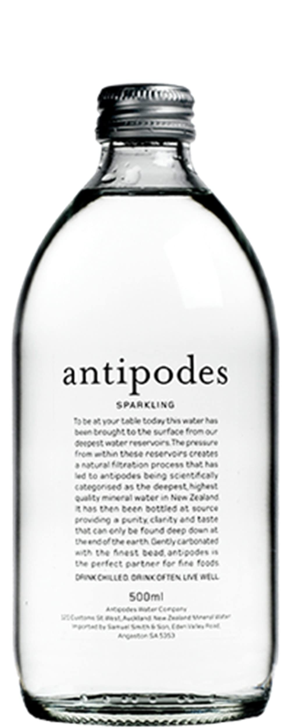 Antipodes - Sparkling Water - 16.9 oz (500 mL) (4 Glass Bottles)