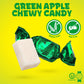 Zazers Green Apple Chewy Taffy Candy - 1-Pound Bag Of Zazers Fruity Foil Chewy Candy - Green Apple Flavor, Individually Wrapped,