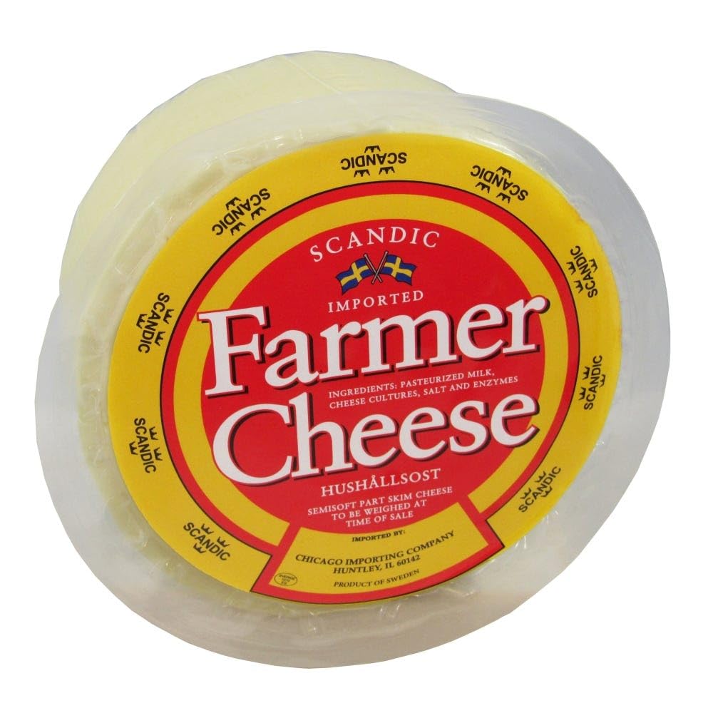 Hushallsost Swedish Farmer'S Cheese | ''Household Cheese'' | Whole Wheel | Approximately 2 Pounds
