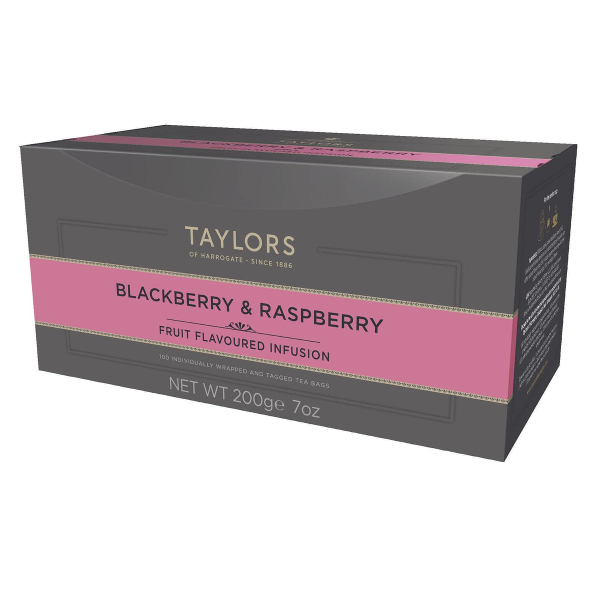 Taylors Of Harrogate Blackberry & Raspberry Herbal Tea, 100 Count (Pack Of 1)