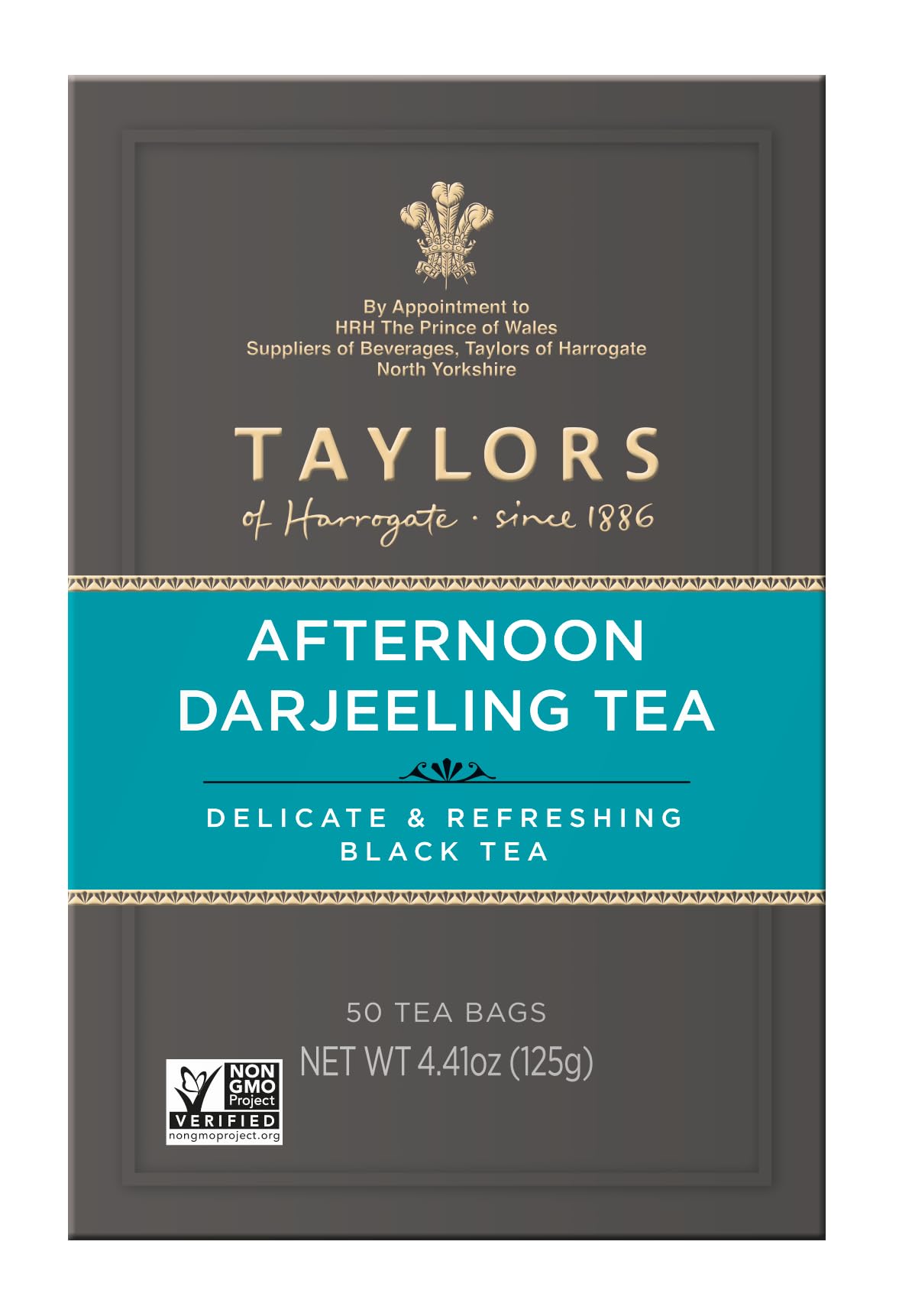 Taylors of Harrogate Afternoon Darjeeling Tea, 50 Teabags, Model TOHAD50, 50 Count