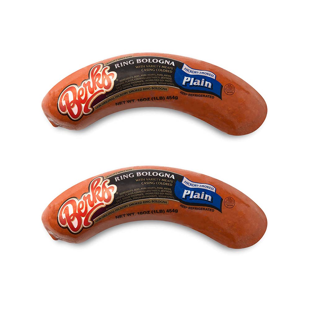Berks Plain Ring Bologna, 16 Oz. Per Individually-Packed Piece (Pack Of 2)