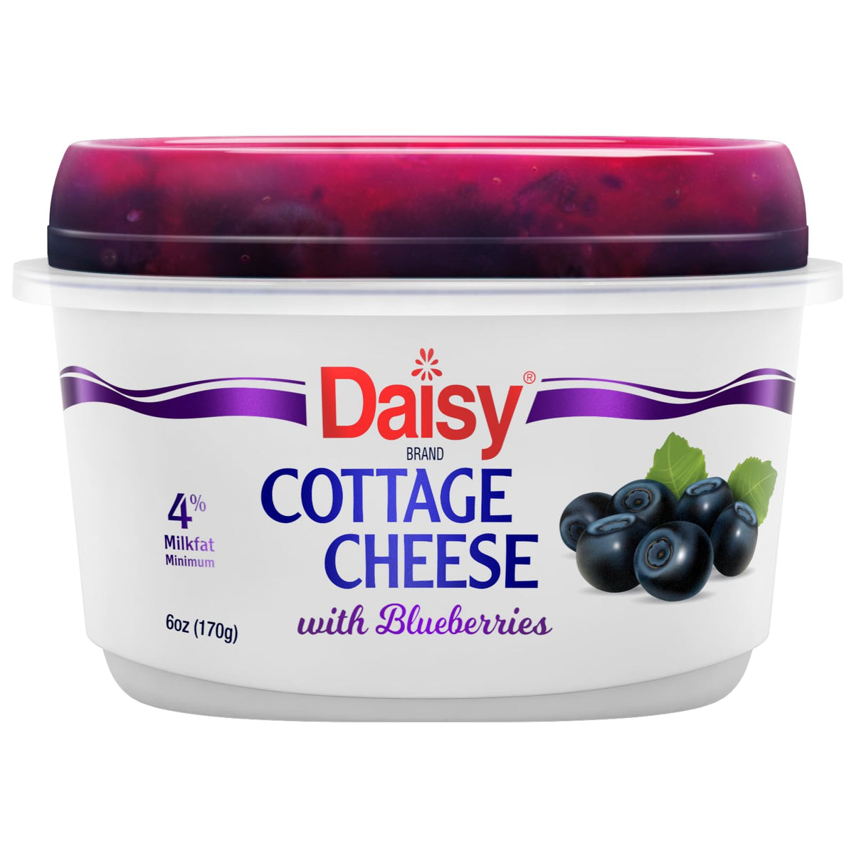 Daisy Brand Blueberry Single 4% Cottage Cheese, 6.0 Oz