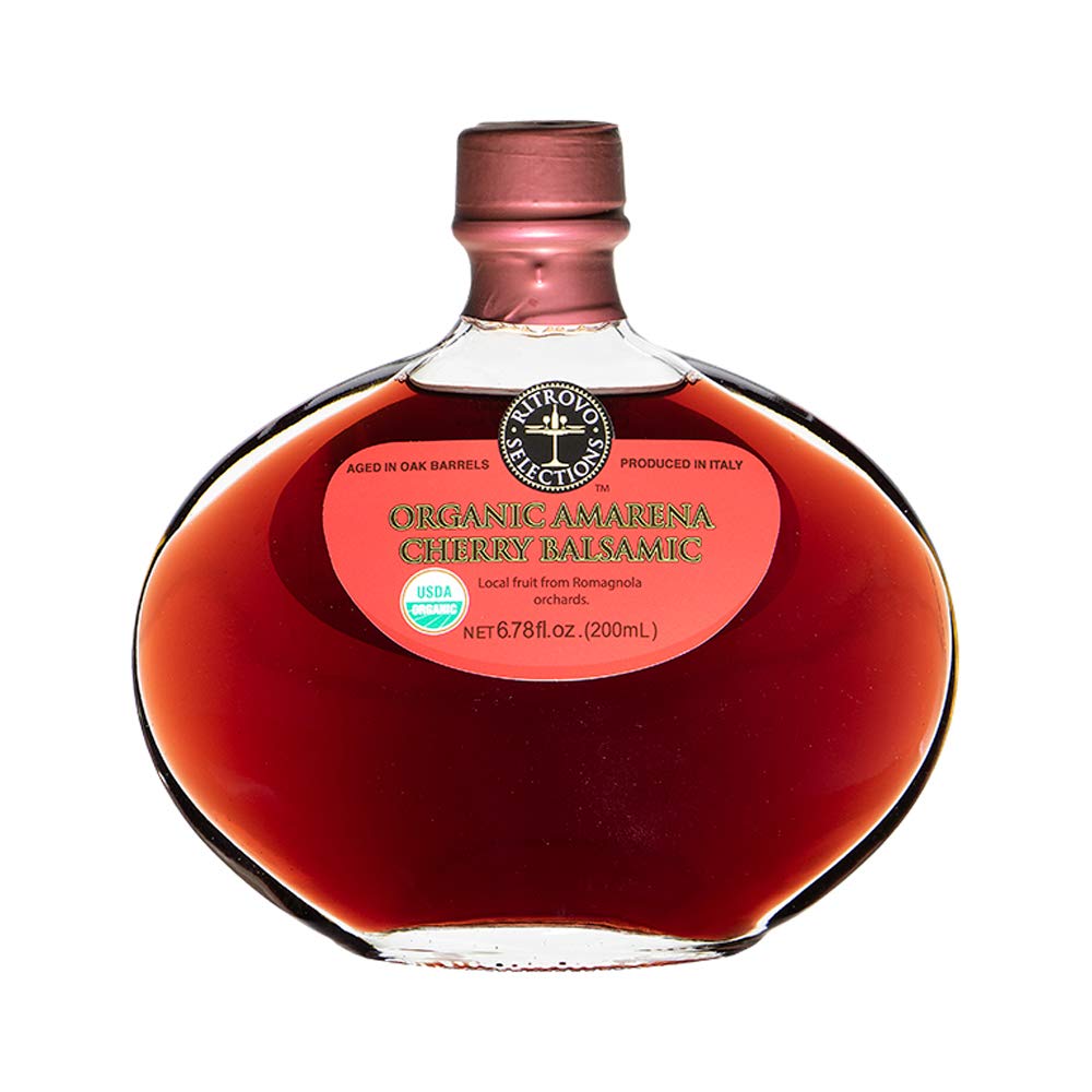Ritrovo Selections Organic Balsamic Vinegar 6.78Fl.Oz. (200Ml) (Cherry)