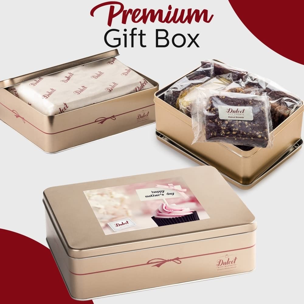 Dulcet Gift Baskets Gourmet Food Gift Basket for Mothers Day, Ideal for Women, Moms, Wives, Sisters, Family or Friends